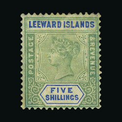 1890 QV set, the 5/- m.m. with h/r, the rest very fine & fresh l.m.m. ...