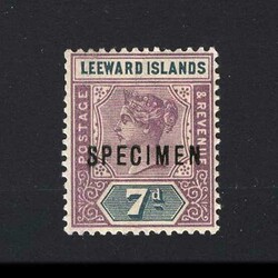 1890 QV: 7d dull mauve and slate, wmk Crown CA, perf 14 ovpt ...