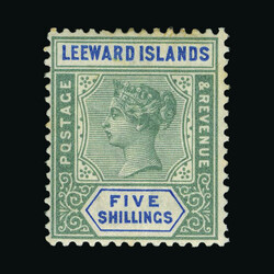 1890 CA 5s green and blue fresh mint, fine {MH} [US1] (Start Price / ...