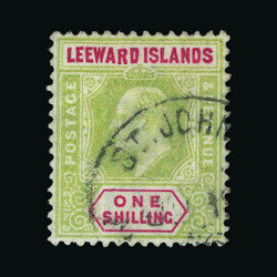 1902 CA 1s green and carmine var. dropped 'R' used, St. John's c.d.s. ...