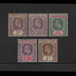 1902-11 KEVII Definitives mint small h/r - SG22, 25, 26, 30 and 36. ...