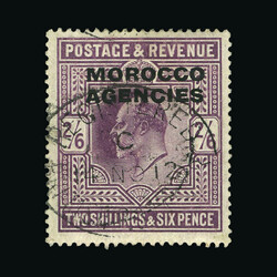 1907-13 2/6d dull purple very fine used, Registered oval cancel {U} ...