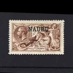 1916-23 De La Rue 2/6d yellow brown fresh well ceentred m.m. {MH} ...