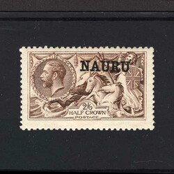 1916-23 De La Rue 2/6d brown fine mint, centred high {MH} [US2] ...