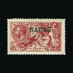 1916-23 De La Rue 5s bright carmine fresh mint {MH} [US2] (Start ...