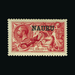 1916-23 De La Rue 5s briight carmine fresh m.m. {MH} [US2] (Start ...