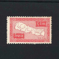 1954 6p red (size 30x18mm), lightly MM with hinge trace. {MH} [US2] ...