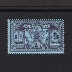 1911 Wmk MCA 2/- purple on blue very fine l.m.m. {MH} [US1] (Start ...