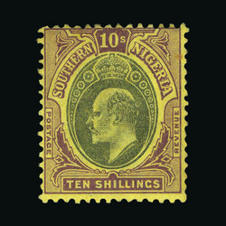 1903 EwdVII wmk CA set to 10/-, low values overall toned gum with h/r ...