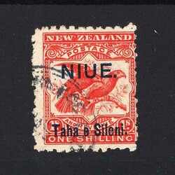 1903 1/- bright red cds used irregular perfs right side. {U} [US1] ...
