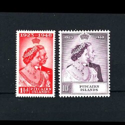 1949 KGVI RSW set of 2 vals 1½d Scarlet and 10s Mauve, mint small ...