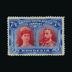 1910-13 Double Head perf 14 7/6d carmine and bright blue mint, very ...