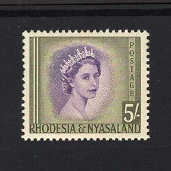 1954 QEII: 5s violet and olive-green, UM. {UM} [US2] (Start Price / ...