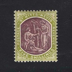 1918 5/- dull purple & sage green wmk MCA very fine l.m.m. {MH} [US1] ...