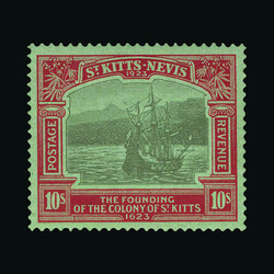 1923 Tercent 10s black and red/emerald fresh well centred unmounted ...