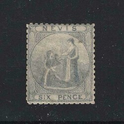 1862 perf 13 6d grey-lilac, blunted perfs, unused no gum. {MH} [US4] ...
