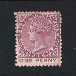 1870-82 CC perf 12½ 1d magenta fresh unused with a little gum {MH} ...
