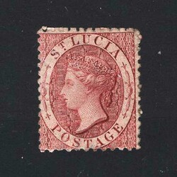 1863 CC perf 12½ 1d lake mint, distturbed gum {MH} [US2] (Start ...
