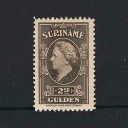1945 Queen Wilhelmina, 2g.50 brown (from long set), UM, centred ...