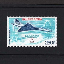 1976 AIR. First Commercial Flight of Concorde, Paris to New York. ...