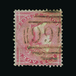 1855-57 medium Garter 4d, WATERMARK INVERTED, slight postmark ...