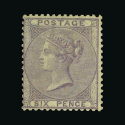 1855-57 6d pale lilac, WATERMARK INVERTED, centred to SW, h/r, m.m. ...