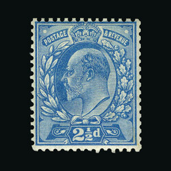 1901 KEV11 2½d. Dull Blue Colour Trial (Perf 14), SG retail card ...