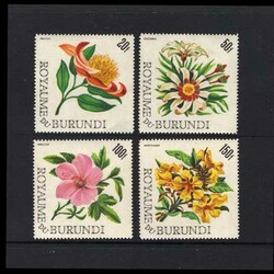 1966 Flowers. Postage set of 4v, 20f to 150f (size 50x50mm), lightly ...