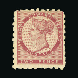 1861 Perf 9 2d rose carmine Die II fine mint mint, large part ...