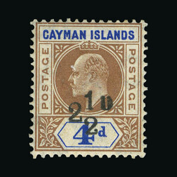 1908 2½d on 4d, slightly creamy gum, o/wise very fine u.m. Scarce ...