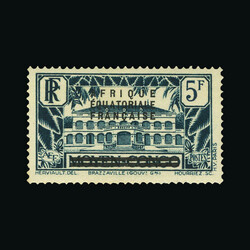 1936 sets complete on Congo and Gabon, l.m.m. Scarce. (26) {MH} [US4] ...