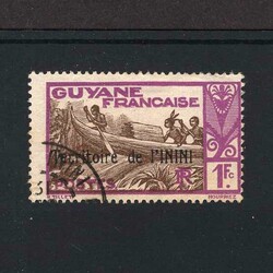 1931 Stamp of French Guiana ovpt 'Territoire de L'Inini'. 1f brown ...