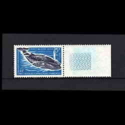 1963 5f violet and blue (Postage), Blue Whale, right marginal, UM. ...