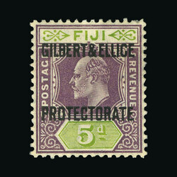 1911 Ovpt set fine looking mint, ½d with one short perf, 2½d & 5d m ...