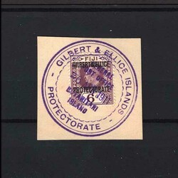 1911 Stamps of Fiji ovpt 'Gilbert & Ellice Protectorate' - 6d Dull & ...