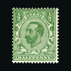1911-12 Die A ½d bluish green, centred to NW, very fresh u.m. RPS ...