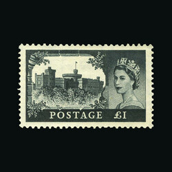 1955 Waterlow Castles set to £1, fine l.m.m. (4) {MH} (Start Price / ...