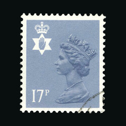 1984 17p grey blue Type II small part cds cancel, very fine used ...