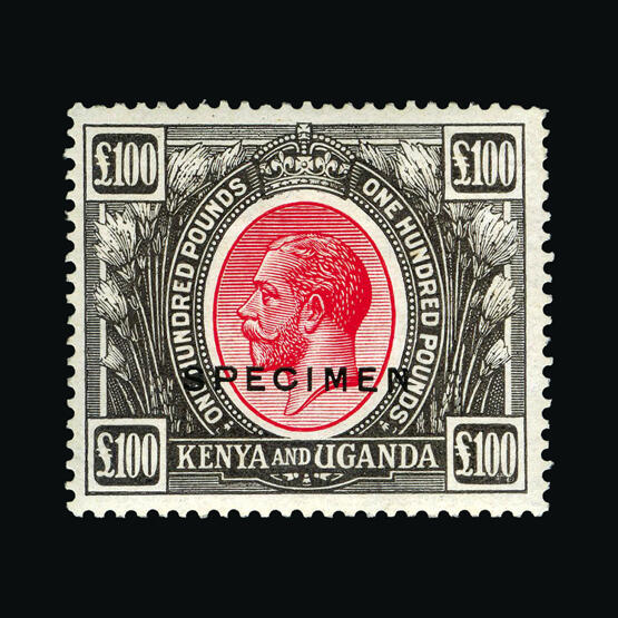 1922-27 Script £100 red and black Specimen fresh well centred mint, ...