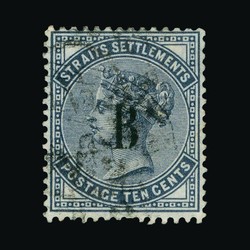 4245: Malaiische Staaten Straits Settlements Post in Bangkok