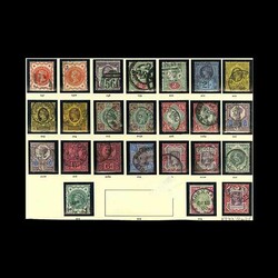 1887-1900 Jubilee set complete to 1s (both), incl. ALL listed Dies, ...