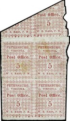 4029: Konföderierte Staaten Postmaster Ausgaben