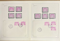 ATM 1.2. Samling "Oslo Lufthavn" på 14 albumsider. Omfatter 34 ...