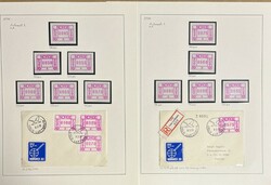 ATM 1.2. Samling "Oslo Lufthavn" på 14 albumsider. Omfatter 34 ...