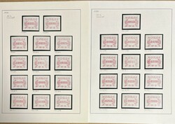 ATM 2-3. Omfattende samling på 15 albumsider. Starter med 27 ...