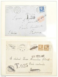 PORTOBELAGTE SENDINGER - album med over 110 forsendelser fra ca. 1900 ...