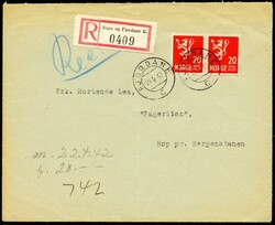 SOGN og FJORDANE POSTEKSPEDISJONER - FDC-album med ca. 70 ...