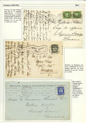POSTHORN 1909 - SØR og MELLOM-AMERIKA - 10 forsendelser sendt til ...