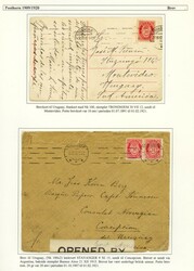 POSTHORN 1909 - SØR og MELLOM-AMERIKA - 10 forsendelser sendt til ...