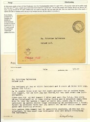 PERMEN MED DET RARE I - ringperm med følgebrev, nyere postale ...
